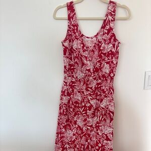 NWT Lascana Wrap-Look Jumpsuit • Red & White • Size 4